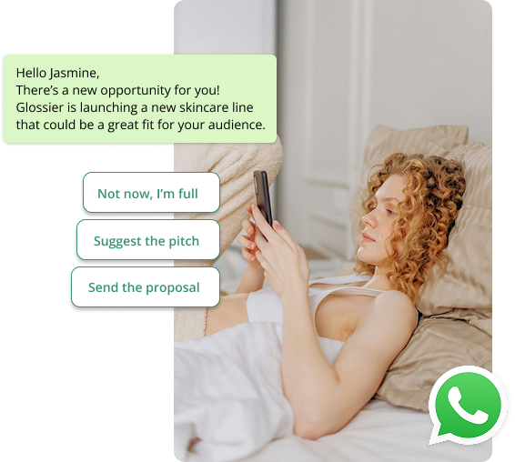 Deal opportunities on WhatsApp